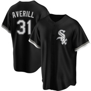 Earl Averill Men's Chicago White Sox Alternate Jersey - Black Replica