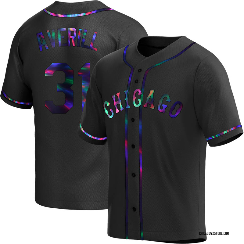 Earl Averill Youth Chicago White Sox Alternate Jersey - Black Holographic Replica