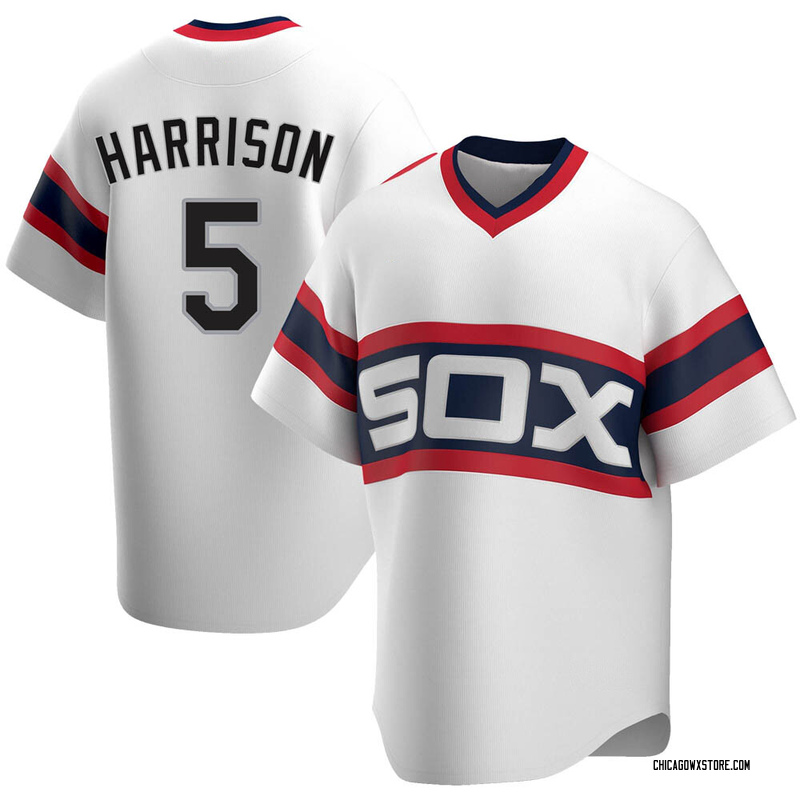 Josh Harrison Men's Chicago White Sox Cooperstown Collection Jersey - White Replica